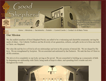 Tablet Screenshot of goodshepherdparish.ca